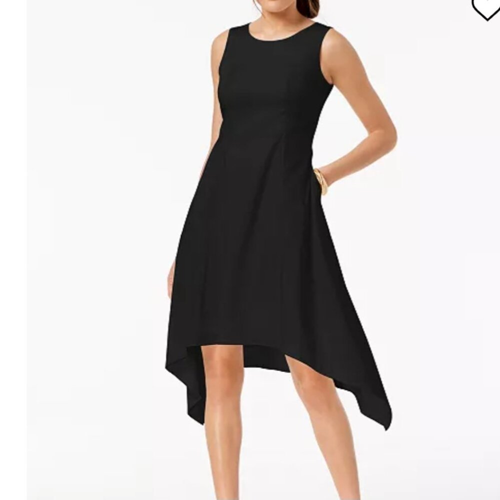 Alfani Sleeveless Asymmetrical Pocket Dress